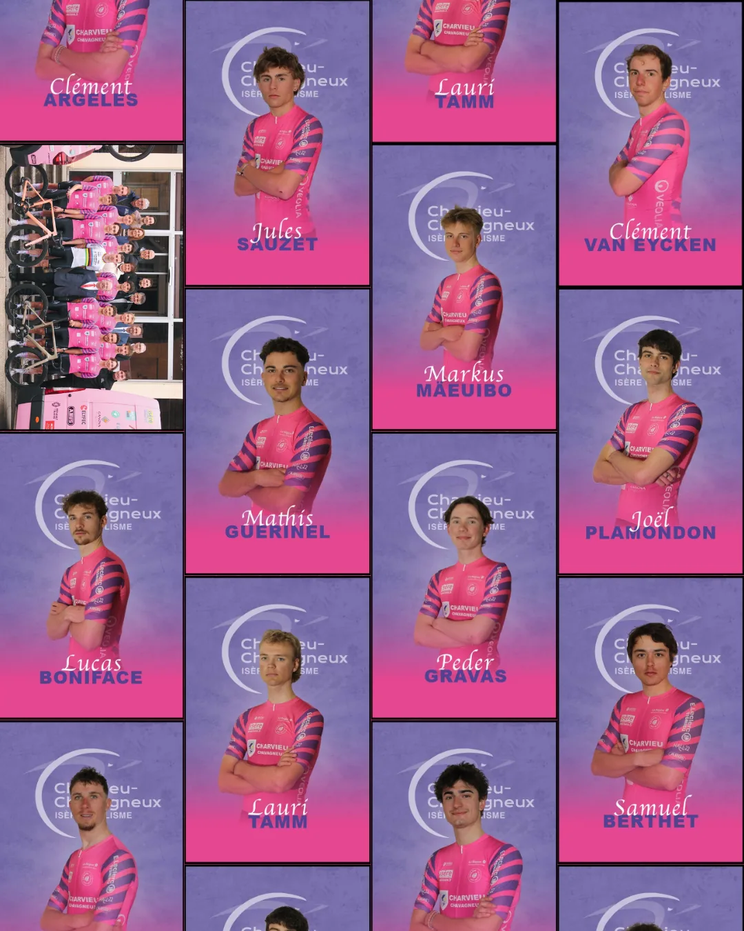 Le jeu des 12 cartes des coureurs du CCIC